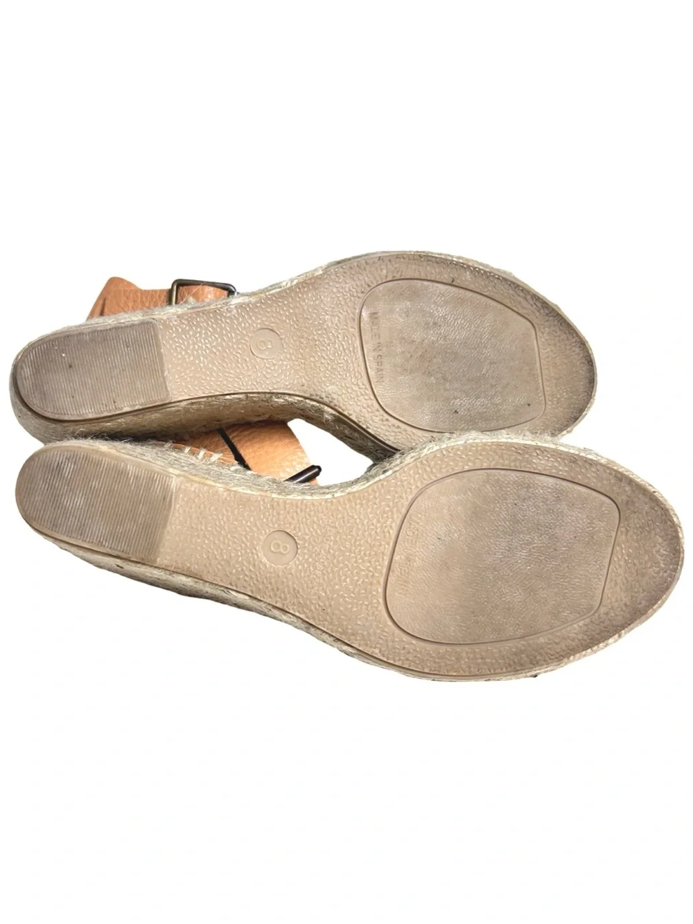 J.Crew Leather Strap Wedge Espadrille Sandals. Size 8